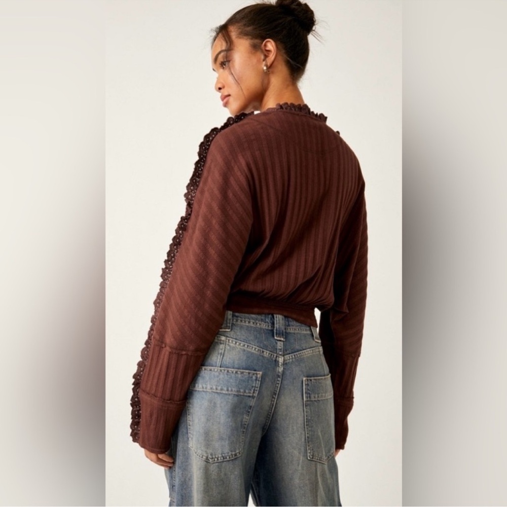 FREE PEOPLE MORE ROMANCE SHIRT TOP BLOUSE SIZE S MSRP $128.00 NWT - Picture 2 of 13